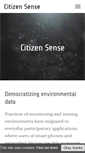 Mobile Screenshot of citizensense.net