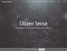 Tablet Screenshot of citizensense.net